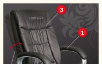 Office massage chair US MEDICA Chicago Design features ng US MEDICA Chicago